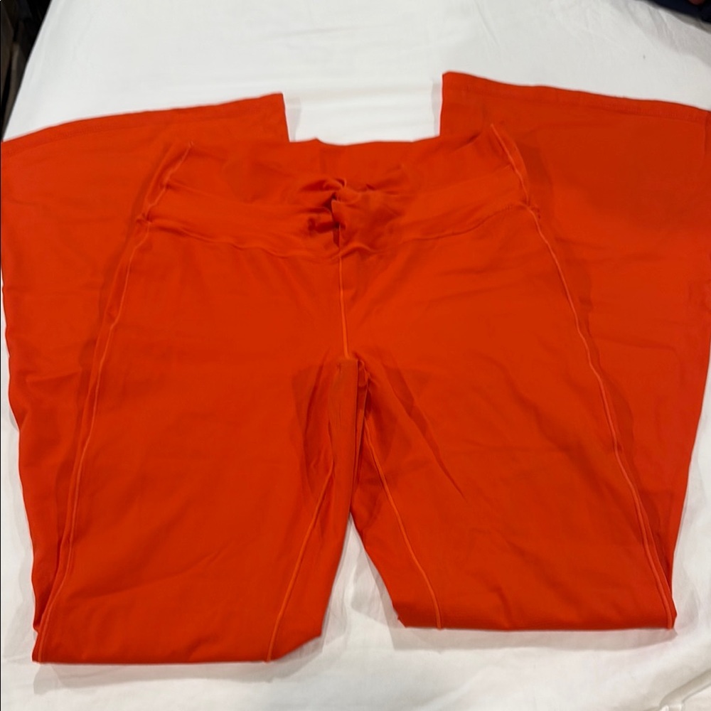Women's Wide Leg Pants in Vibrant Orange